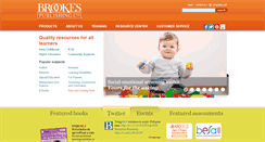 Desktop Screenshot of brookespublishing.com